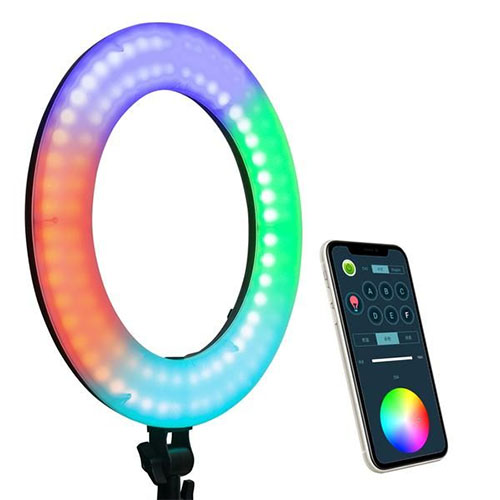 LED Ring WE-10S (Bi-color + RGB)  c/ Bolsa e Tripé
